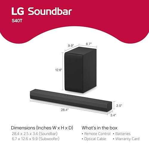 LG S40T Soundbar with Wireless Subwoofer & AI Sound Pro - Image 2
