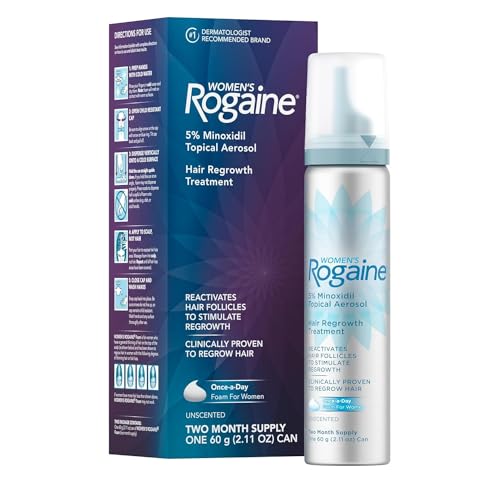 Rogaine 5% Minoxidil Foam - Women's 2-Month Hair Regrowth Treatment