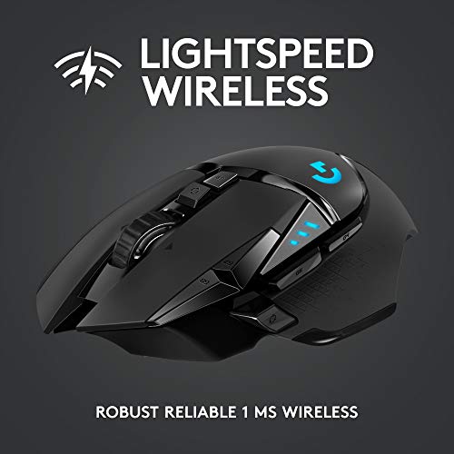 Logitech G502 Lightspeed Wireless Gaming Mouse - Black - Image 2