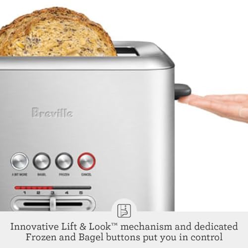 Breville Bit More Toaster 2 Slice BTA70XL, Brushed Stainless Steel - Image 5