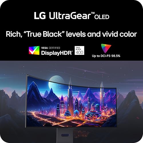 LG 34-inch Ultragear OLED Curved Gaming Monitor - Image 5