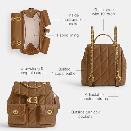 Coach Women's Tabby Backpack BAC, Honey Brown - Image 3