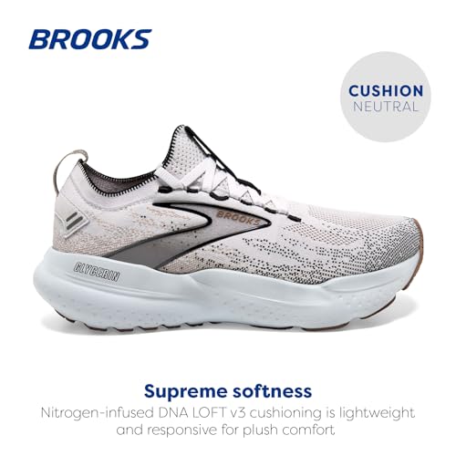 Brooks Women’s Glycerin Stealthfit 21 Running Shoe - White/Grey/Black - Image 2
