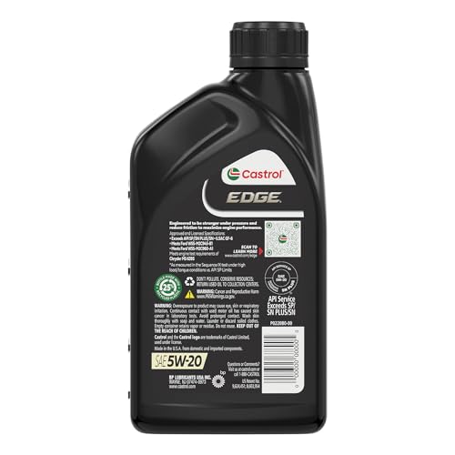 Castrol EDGE 5W-20 Full Synthetic Motor Oil - 6 Quarts - Image 3