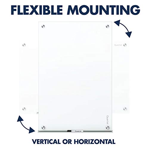 Quartet 48" x 36" Magnetic Glass Dry Erase White Board - Image 9