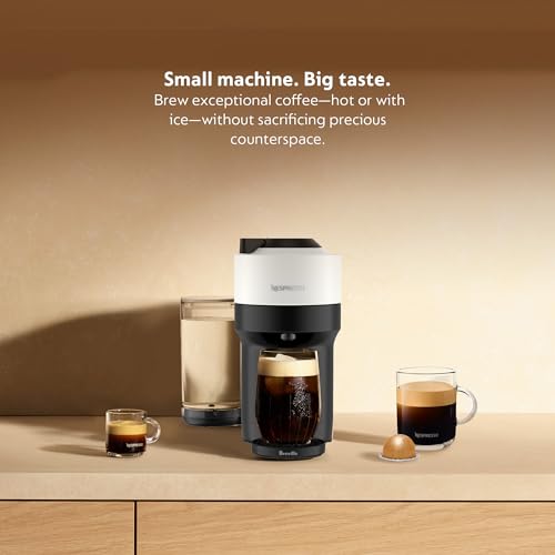 Nespresso Vertuo Pop+ Coffee Maker with Milk Frother, Coconut White - Image 2