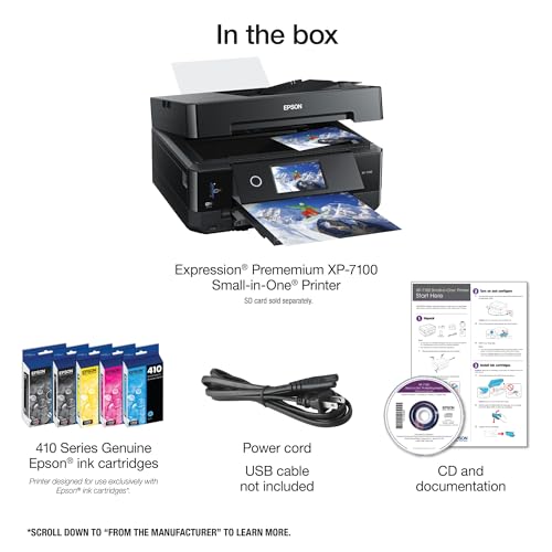 Epson Expression Premium XP-7100 Wireless Color Photo Printer - Image 4