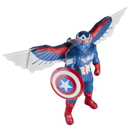 Marvel Avengers Captain America Flight Mode Action Figure - 9-Inch - Image 9