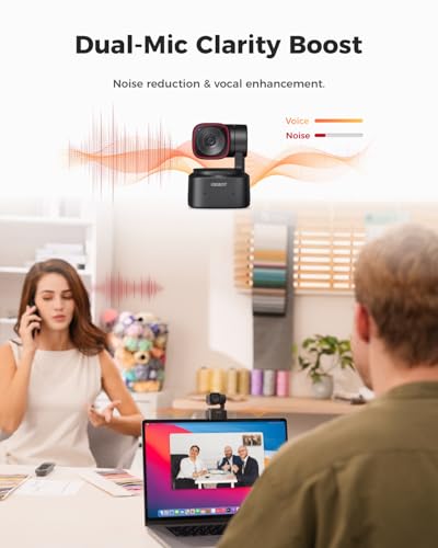 OBSBOT Tiny 2 Lite 4K Webcam for PC - AI Tracking & Gesture Control - Image 9