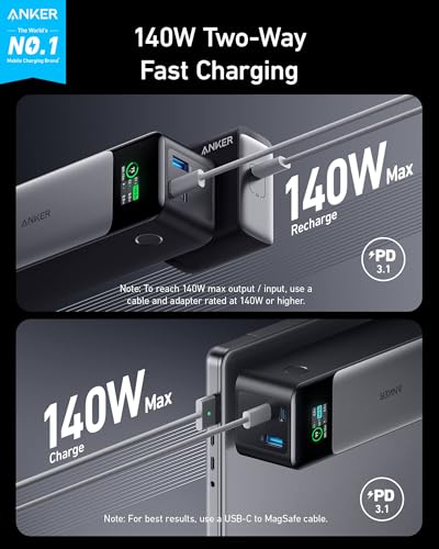 Anker 737 Power Bank, 24,000mAh Portable Charger with 140W Output - Image 3