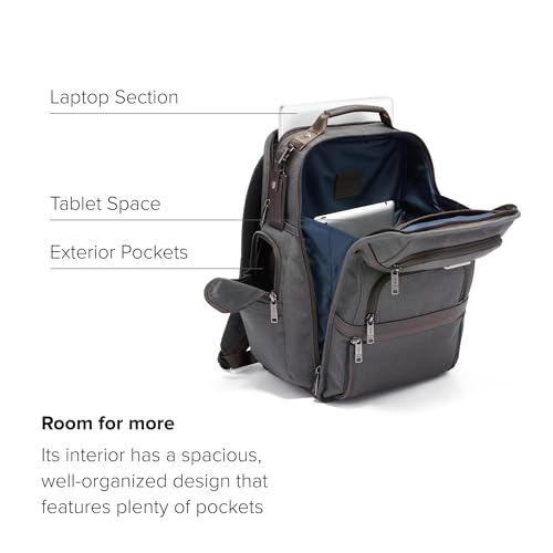 TUMI Alpha Brief Pack - 15" Laptop Backpack in Anthracite - Image 7