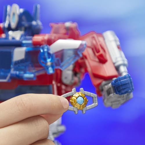 Transformers Power Flip Optimus Prime Action Figure - 10-inch, 4 Modes, Interactive Fun! - Image 7