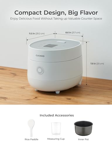 CUCKOO Modern Fuzzy Logic Rice Cooker - 6 Cup Cooked Capacity - Image 6