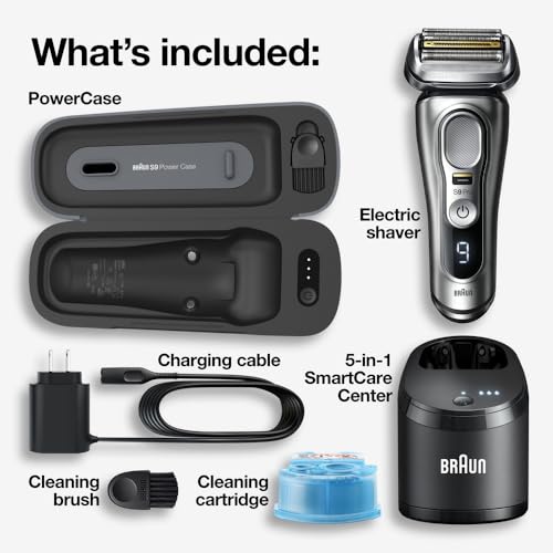 Braun Series 9 Pro Electric Razor for Men - Wet & Dry Shaver with Charging Case - Image 2