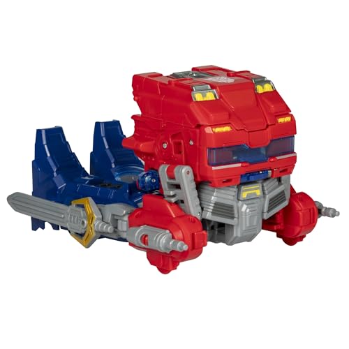 Transformers Power Flip Optimus Prime Action Figure - 10-inch, 4 Modes, Interactive Fun! - Image 10
