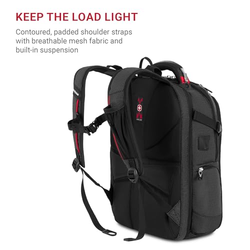 SwissGear Travel Tech Elite 16'' Laptop Backpack, Black Dot - Image 5
