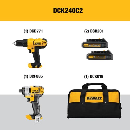 DEWALT 20V MAX Cordless Drill & Impact Driver Combo Kit - Image 2