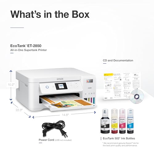 Epson EcoTank ET-2850 Cartridge-Free All-in-One Printer - Image 6