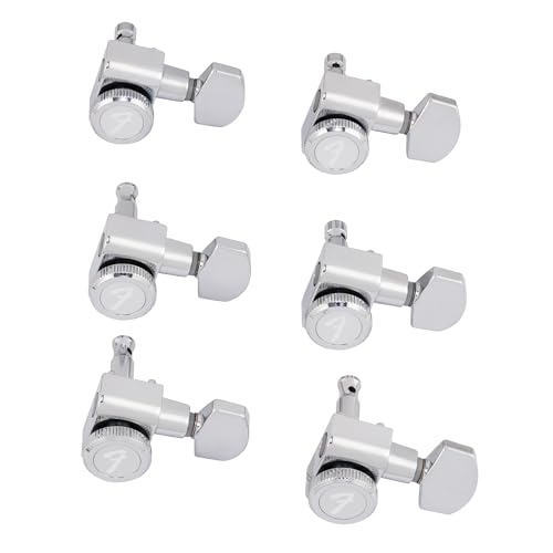 Fender Locking Tuners for Stratocaster Guitar - Polished Chrome Set