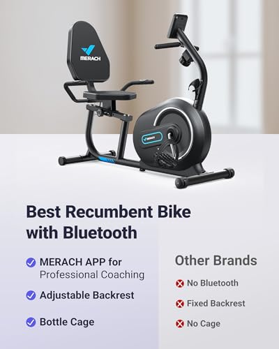 MERACH Recumbent Exercise Bike - Smart Connectivity & Comfortable Design - Image 2