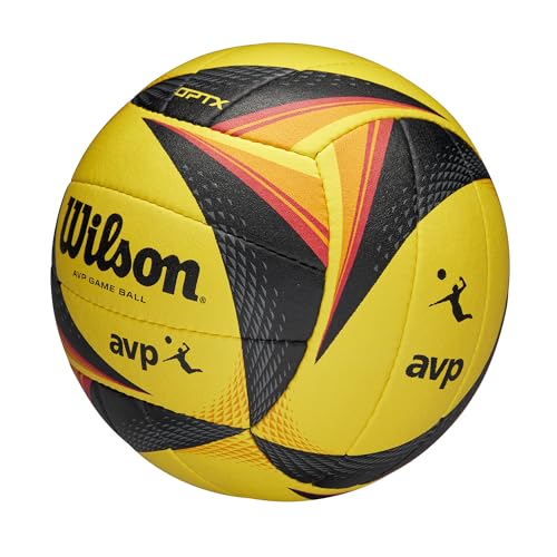 WILSON AVP OPTX Game Volleyball - Official Size, Yellow/Black - Image 3