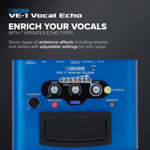 Boss VE-1 Vocal Echo - Portable Vocal Processor - Image 4