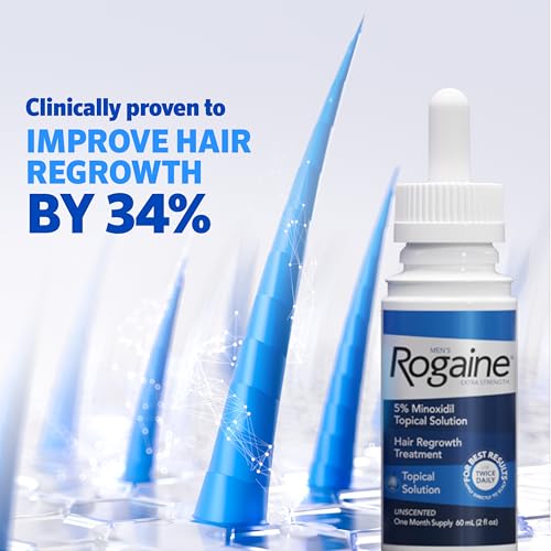 Men's Rogaine 5% Minoxidil Extra Strength Hair Regrowth Solution, 3-Month Supply - Image 2