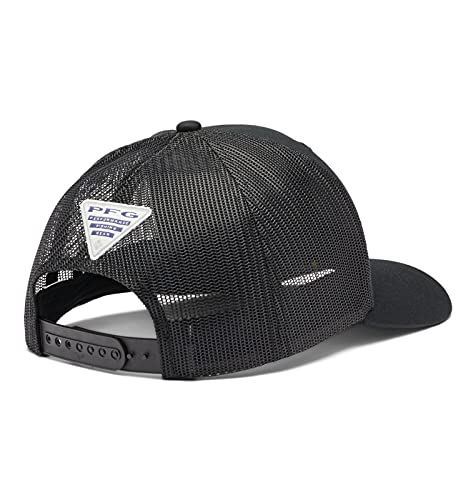 Columbia Unisex PFG Mesh Snap Back Ball Cap - Black - Image 5