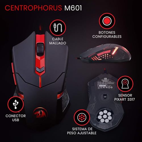 Redragon S101 Gaming Keyboard & M601 Mouse Combo - Image 6