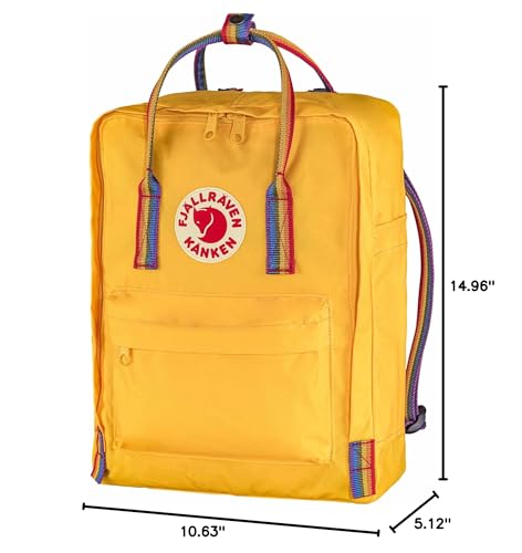 Fjällräven Kånken Rainbow Backpack - Warm Yellow/Rainbow, Adult Size - Image 4