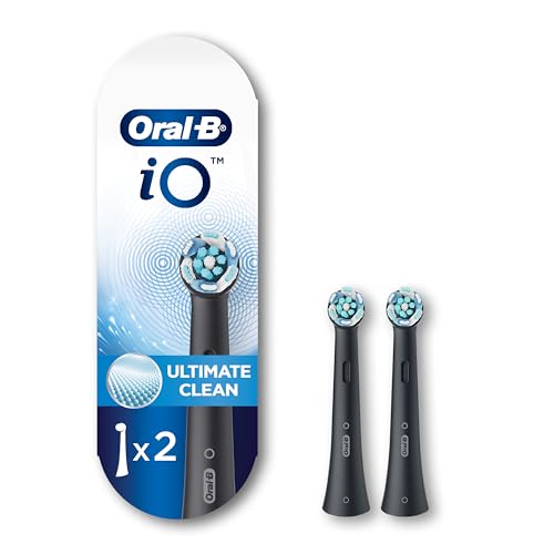 Oral-B iO Ultimate Clean Brush Heads (2 Count, Black)