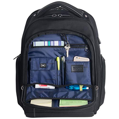 Kenneth Cole ProTec 17" Laptop Travel Bag - Black - Image 7