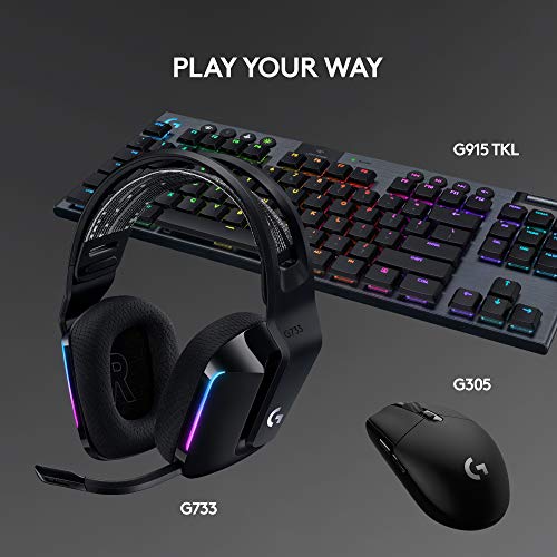 Logitech G733 Wireless RGB Gaming Headset - Black - Image 8