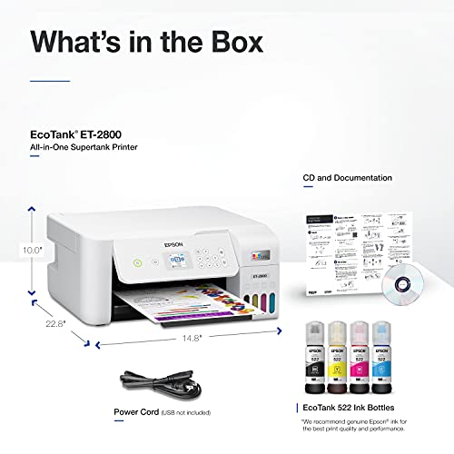 Epson EcoTank ET-2800 Cartridge-Free All-in-One Printer - Image 6