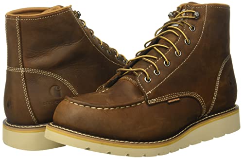 Carhartt Men's Waterproof Moc Toe Work Boot - Brown - Image 9