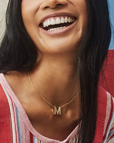 Kendra Scott Gold Letter M Pendant Necklace, 14k Gold-Plated Jewelry - Image 3
