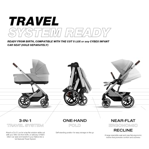 Cybex Balios S Lux Stroller - Lava Grey - Image 3