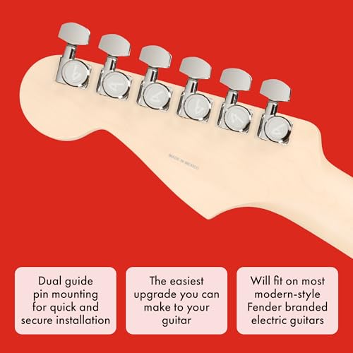Fender Locking Tuners for Stratocaster Guitar - Polished Chrome Set - Image 5