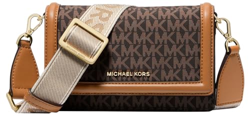 Michael Kors Jet Set Small Phone Crossbody Bag, Brown/Acorn