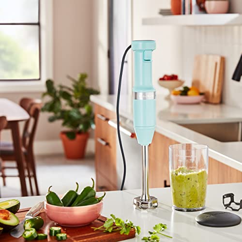 KitchenAid Variable Speed Corded Hand Blender KHBV53, Ice Blue - Image 4