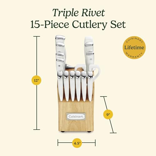Cuisinart 15-Piece High-Carbon Steel Knife Set with Block - Image 6
