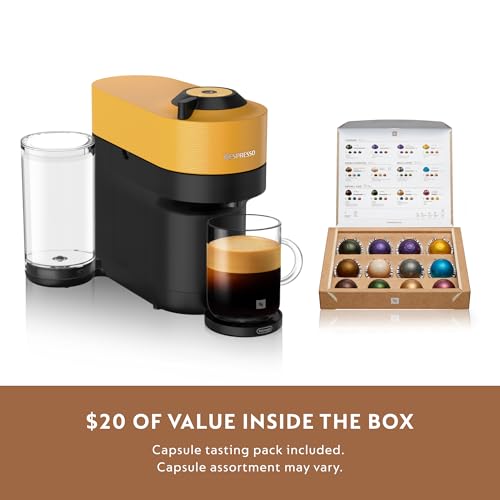 Nespresso Vertuo Pop+ with Aeroccino, Mango Yellow - Image 8