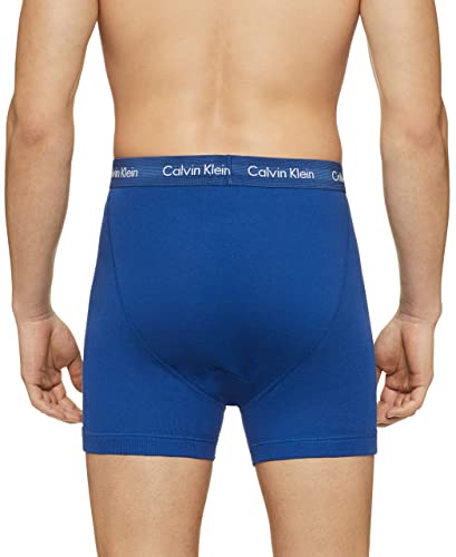 Calvin Klein Men's Classic 5-Pack Boxer Briefs - Soft Comfort in Vibrant Blues - Image 3
