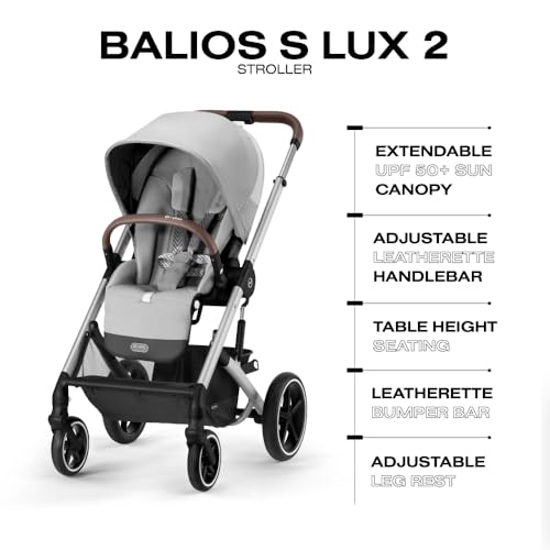 Cybex Balios S Lux Stroller - Lava Grey - Image 5
