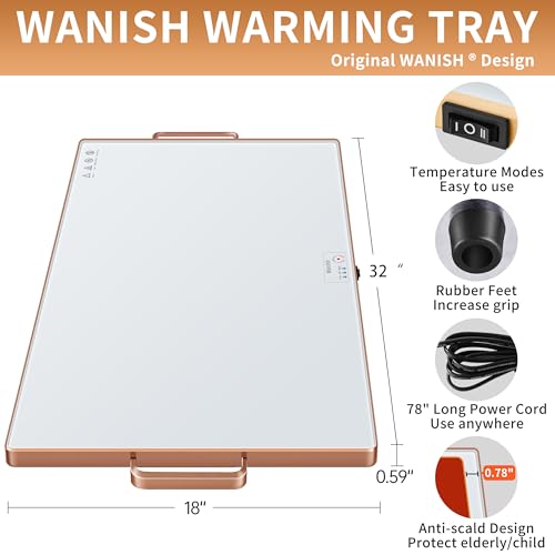 Wanish Electric Warming Tray XXL (32”x18”) - Image 2