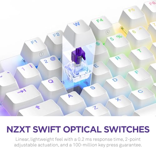 NZXT Function 2 Wired Gaming Keyboard - Hot-Swappable, RGB, & 8K Polling - Image 2