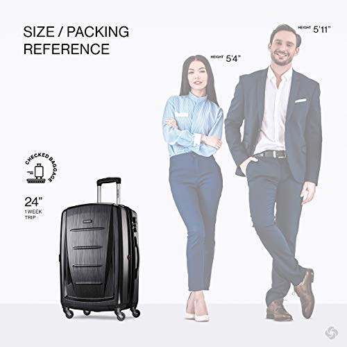 Samsonite 24-Inch Expandable Spinner Luggage - Durable Travel Essential - Image 2