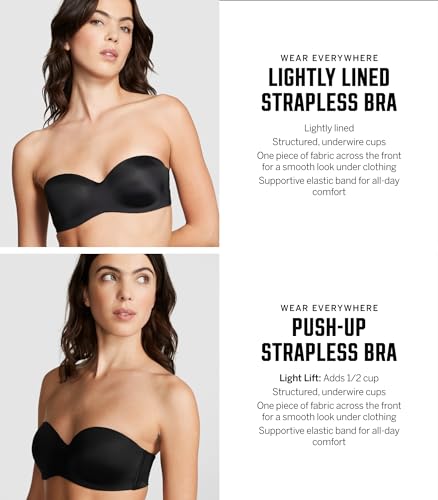 Victoria's Secret Wear Everywhere Lightly Lined Strapless Bra - Optic White - Image 5
