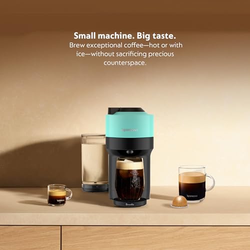 Nespresso Vertuo Pop+ Coffee and Espresso Maker by Breville, Aqua Mint - Image 2