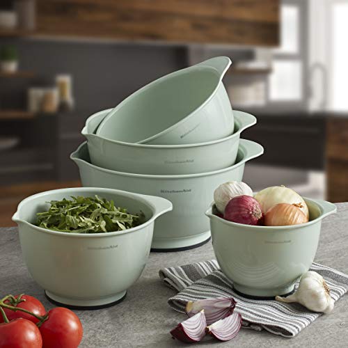 KitchenAid Classic Mixing Bowls, Set of 5 - Pistachio - Image 4
